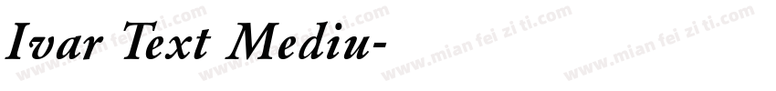 Ivar Text Mediu字体转换